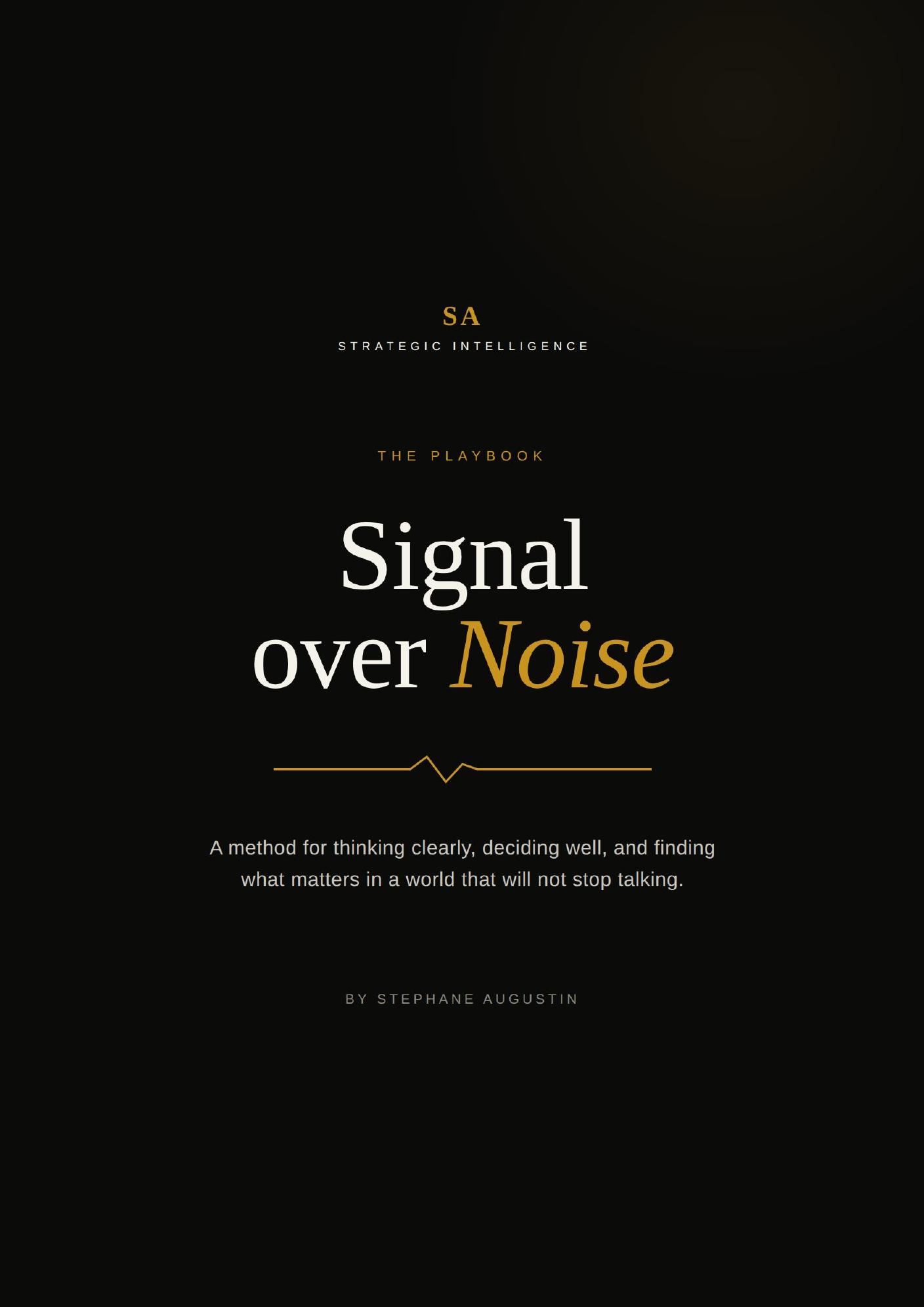 Cover of Signal over Noise.